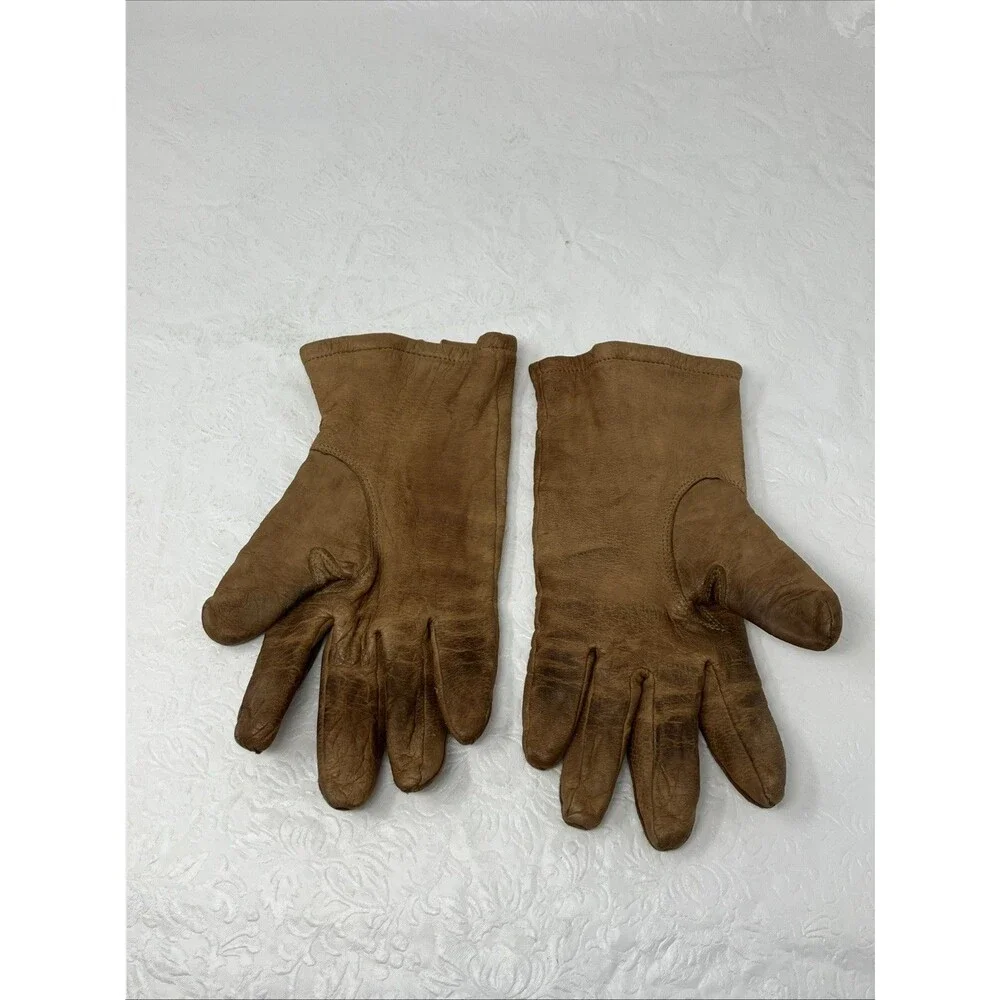 Cabela's Leather Driving Gloves Insulated Thinsulate Womens S Brown